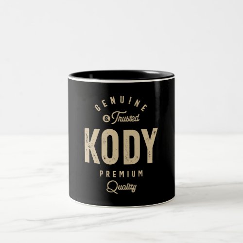 Kody Genuine and Trusted _ Name Kody Two_Tone Coffee Mug