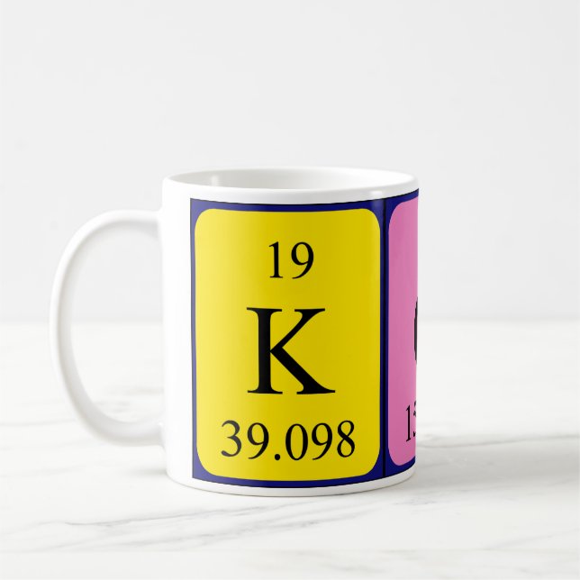 Kody periodic table name mug (Left)