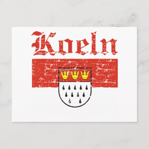 Koeln City designs Postcard
