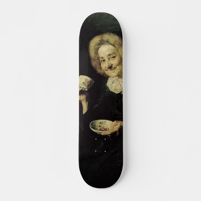 Kofetarica Coffee Drinker Painting Skateboard Deck (Front)