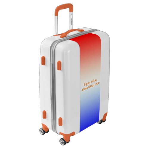 Koffer Medium Rood_Wit_Blauw Luggage