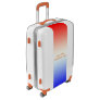 Koffer Medium Rood-Wit-Blauw Luggage