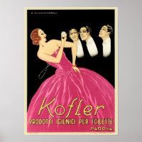 KOFLER Italian Cosmetics Perfume Lotion Cream Ad