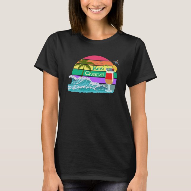 Koh Chang Thailand Palm Souvenir Bangkok Phuket Pa T-Shirt (Front)