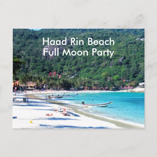 Koh Phangan Island Thailand Postcard