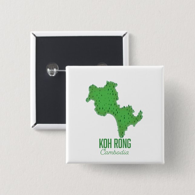 Koh Rong Cambodia Button (Front & Back)