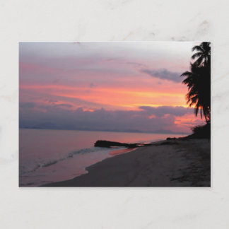 Koh Samui Ocean Sunset in Thailand Postcard
