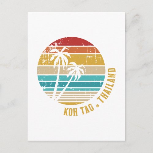 Koh Tao Thailand Postcard