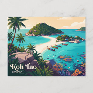 Koh Tao Thailand Postcard