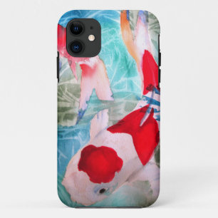 Kohaku Koi 2 Japanese watercolor fish art iPhone 11 Case