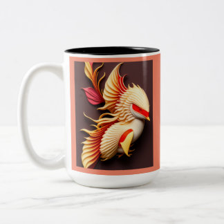 kohaku koi Two-Tone coffee mug