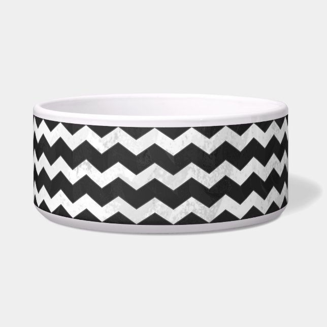 Kohl Black Chevron Pattern Bowl (Right)