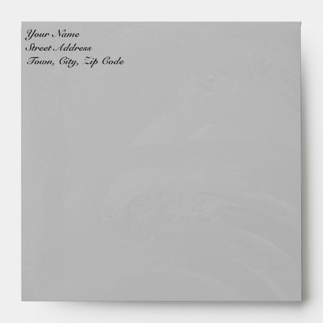 Kohl Black Monogram Personalized Envelope (Front)