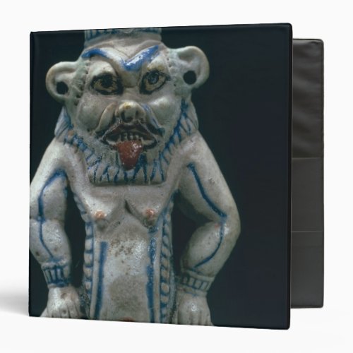 Kohl pot in the form of the god Bes New Kingdom Binder