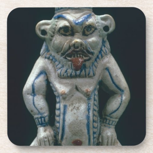 Kohl pot in the form of the god Bes New Kingdom Coaster