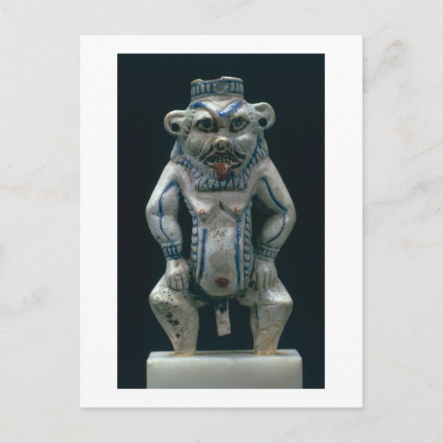 Kohl pot in the form of the god Bes, New Kingdom, Postcard (Front)