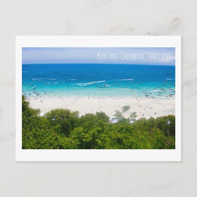 KohLan island Thailand tourist attraction postcard (Front)