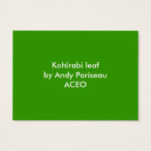 Kohlrabi Leaf ~ ATC (Back)