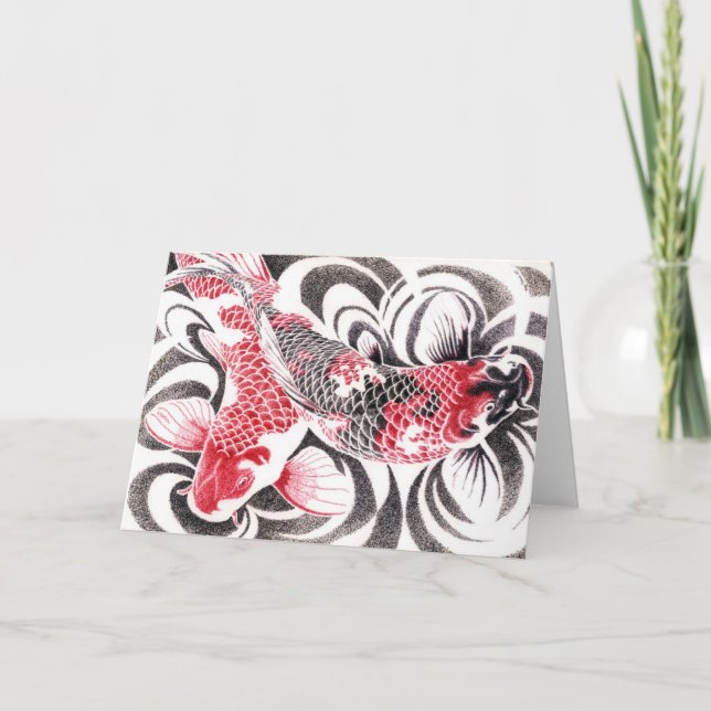 koi02greetingcard5.5by4 card (Front)