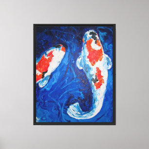 Koi #1 by Artist Peter Demopoulos Canvas Print