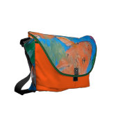 Koi Amongst Lotus Messenger Bag (Front Left)