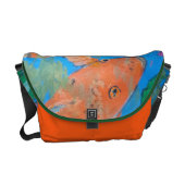 Koi Amongst Lotus Messenger Bag (Front)