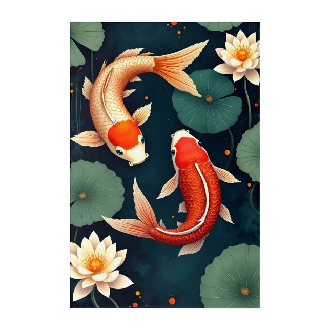Koi Beauty Acrylic Print (Front)