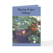 Koi Birthday Card