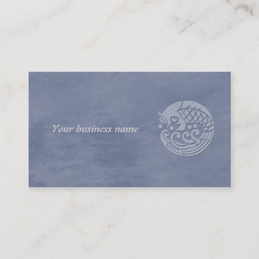 Customizable koi business cards