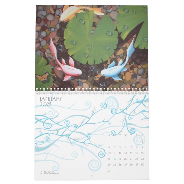 koi calander calendar (Jan 2027)