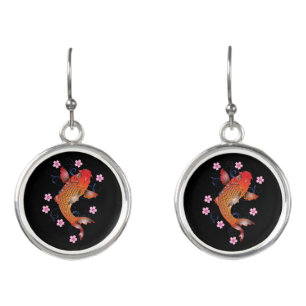Koi carp earrings