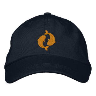Koi Carp Embroidered Baseball Hat
