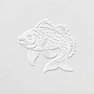 Koi Carp Fish #3 Image Only Embosser