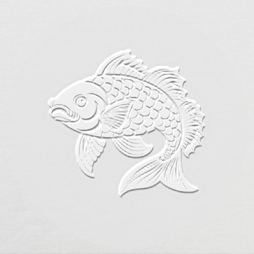 Koi Carp Fish #3 Image Only Embosser