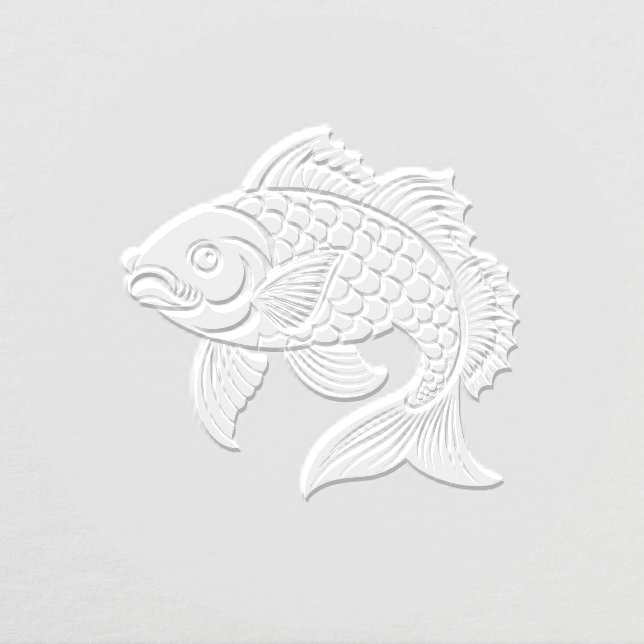 Koi Carp Fish #3 Image Only Embosser (Design)