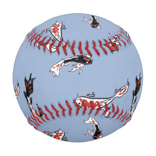 Koi Carp Fish Pattern Baseball