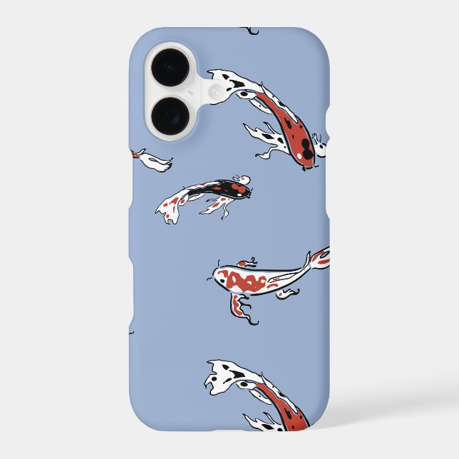 Koi Carp Fish Pattern Iphone Case (Back)