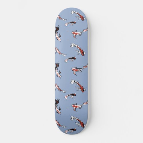 Koi Carp Fish Pattern Skateboard