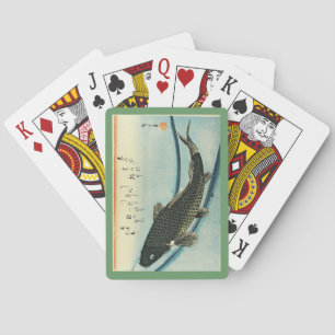 Koi (Carp) - Hiroshige's Japanese Fish Print Poker Cards