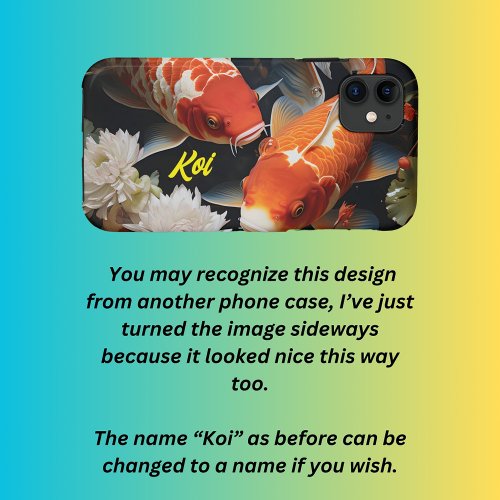 Koi carp iPhone  iPad case