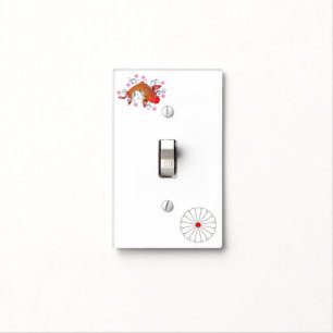 Koi carp light switch cover