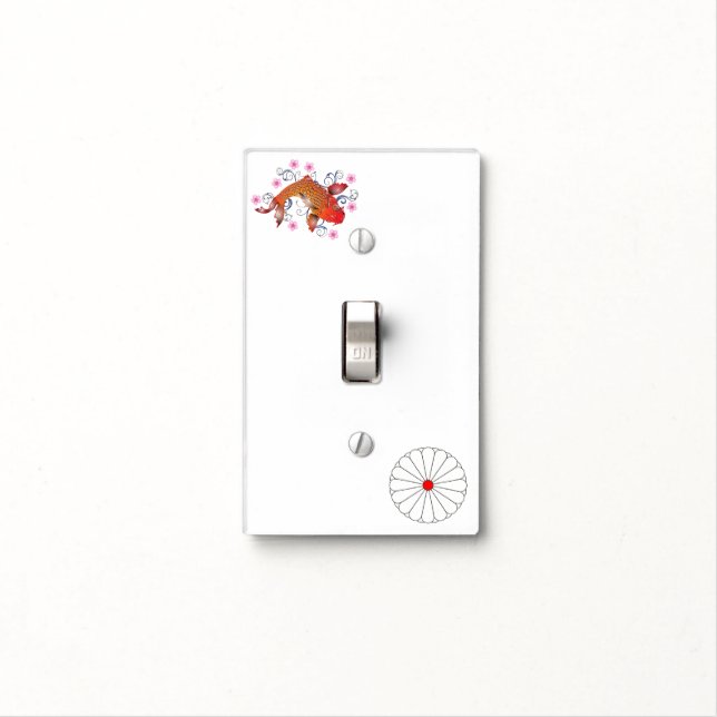 Koi carp light switch cover (In Situ)
