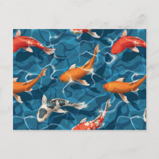 Koi Carp postcard