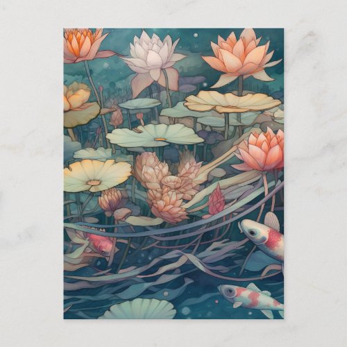 Koi Carp Postcard