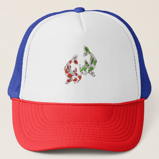 Koi Carp Trucker Hat (Front)