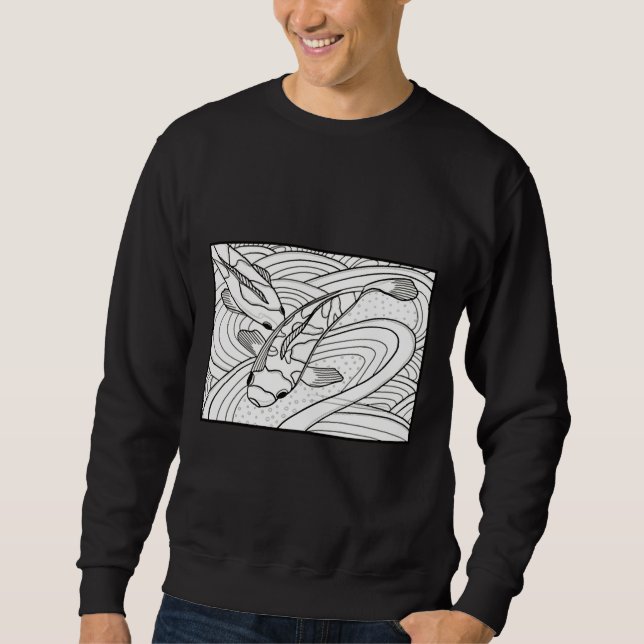 Koi Fish 324 Sweatshirt (Front)