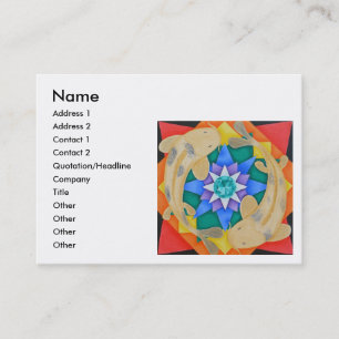 Koi Fish and Lotus Business Card