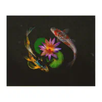 Buy Art Factory Koi Fish Painting on Board Acrylic 24 inch x 36
