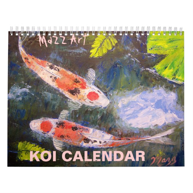 Koi Fish Art Calendar (Cover)