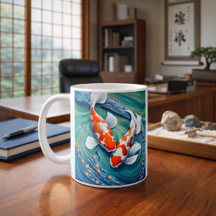 Koi Fish Art Coffee Mug